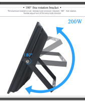 Lámpara De Inundación LED 200W Para Exteriores Con Vidrio Templado Luz De Proyector LED IP66 Impermeable Para Jardín Y Garage 220V - details 3