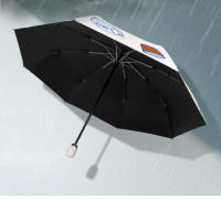 Parasol plegable totalmente automático de doble propósito, protección solar y protección UV, parasol de plástico negro, portátil de alto valor - details 1