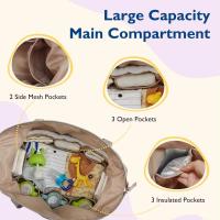 Bolsa de pañales para bebé, bolso de mano de gran capacidad, Bolsa de pañales de viaje, Bolsa de hospital para Nacimiento con Bolsa para Chupete MOV - details 2
