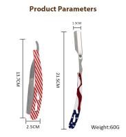 Soporte Para Afeitadora Retro Para Hombres Herramienta De Corte De Cabello Acero Inoxidable Mango Cuchillo Recto Barber Razor Holder - details 7