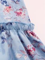 Vestido Casual De Mujer Con Estampado Floral Cuello V Manga Larga A-Line Longitud De Rodilla Cintura Alta Primavera Otoño Invierno - details 14