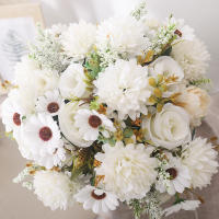 Bouquet De Rosas Artificiales Para Bodas Y Navidad Decoración De Sala De Estar Para Vaso Plantas Falsas Para El Hogar DIY - details 5
