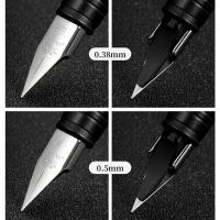 3PCS Jinhao 65 Pluma Fuente De Estilo Matizado Negro Con Convertidor Y Tungsteno EF F Nib Para Escritura Suministros Escolares Y De Oficina Para Estudiantes - details 6