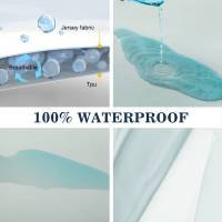 Protector De Muelles Impermeable Y Seguro Funda Para Sábanas De Color Sólido Cómoda Transpirable Y Máquina Lavable Para Adultos - details 7