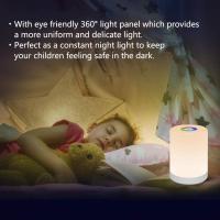 Luz de noche LED, lámpara de mesa de noche inteligente, control táctil regulable USB recargable, portátil, para niños, dormitorio, camping - details 2