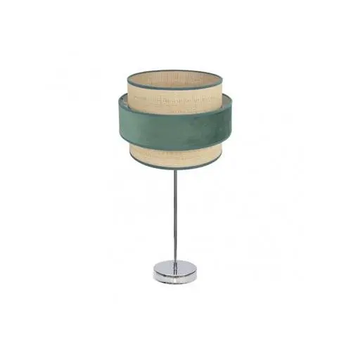 FABRILAMP Lámpara de Sobremesa Alto Reyes Cromo/Natural-Verde 64x30x30 Cm - Diseño Elegante - 1