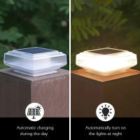 Lámpara Solar De Poste 30LED Para Exterior Luz De Capa De Pilar Impermeable Iluminación De Paisaje Para Jardín Villa Deco - details 2