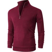 Suéter De Cuello Alto Para Hombre Con Cierre De Cremallera a Medio Tamaño Manga Larga Estilo Casual Caliente Para Otoño E Invierno Streetwear Y Business - details 11