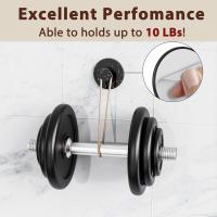 Gancho De Toalla Adhesivo Extra Fuerte Acero Inoxidable Soporte De Pared Para Cocina Y Baño Montaje Sin Perforar Resistente Al Rusticidad - details 5