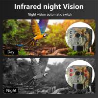 Cámara Solar impermeable para rastreo de caza, dispositivo con tarjeta SIM 4G de 4MP, 20M, detección de movimiento PIR, seguimiento de Vida Silvestre, visión nocturna de 30M - details 4