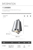 Lámpara De Pared Exterior LED Impermeable Luz De Jardín Aluminio Estilo Retro Para Balcón Escalera Pasillo Puerta - details 9