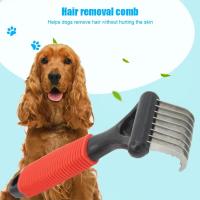 Cepillo Desenredador Para Mascotas Con Láminas Largas Y Borde Seguro Para Perros Y Gatos De Pelo Largo Elimina Enredos Y Matas - details 0