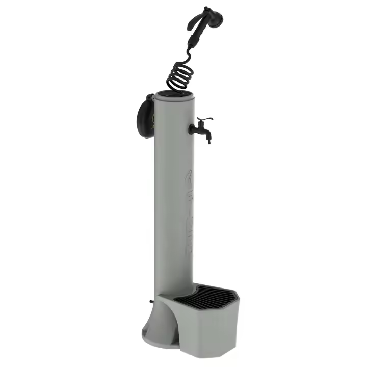 Triton Pro Fuente De Polyethylene With Toma Doble y Cesta Tórtola De Instalación Con Manguera De 75 m De Longitud - 1