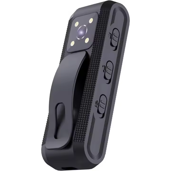 Cámara Usada en el Cuerpo, 1080P HD Detección de Movimiento Visión Nocturna Cámara Deportiva Antivibración, Grabación de Video Portátil Cámara Corporal para Aplicación de la Ley - 1