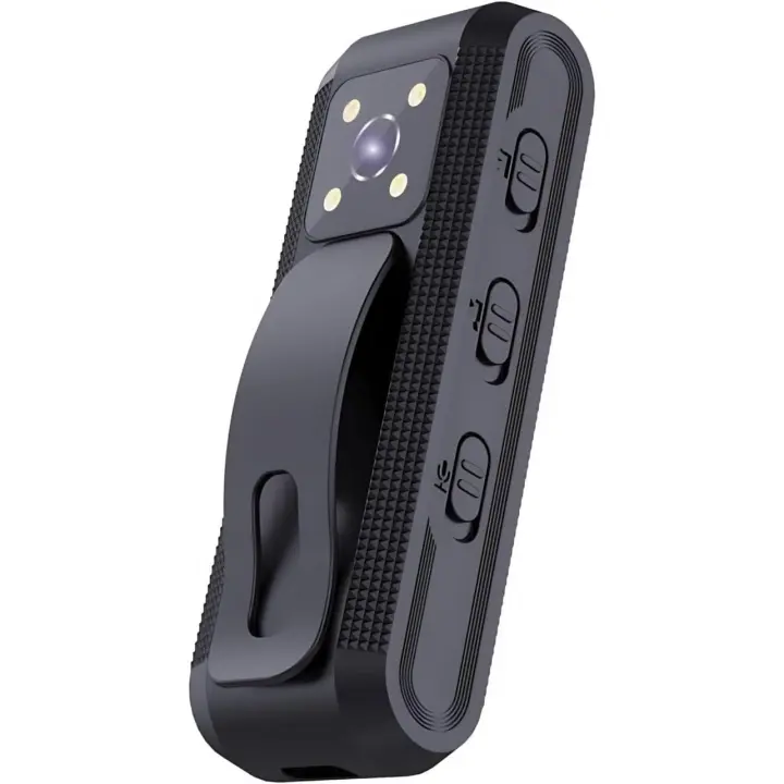 Cámara Usada en el Cuerpo, 1080P HD Detección de Movimiento Visión Nocturna Cámara Deportiva Antivibración, Grabación de Video Portátil Cámara Corporal para Aplicación de la Ley - 1