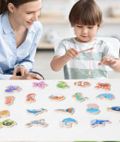 Juguetes De Pesca Magnéticos De Madera Montessori Para Niños Juego Educativo De Vida Marina Interactivo Para Padres Y Niños Aprendizaje Temprano - details 14