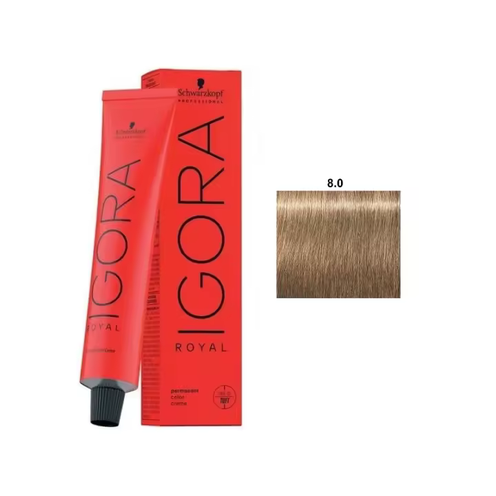 Tinte Igora Royal / Schwarzkopf - 8.0 Rubio Claro Natural - 1