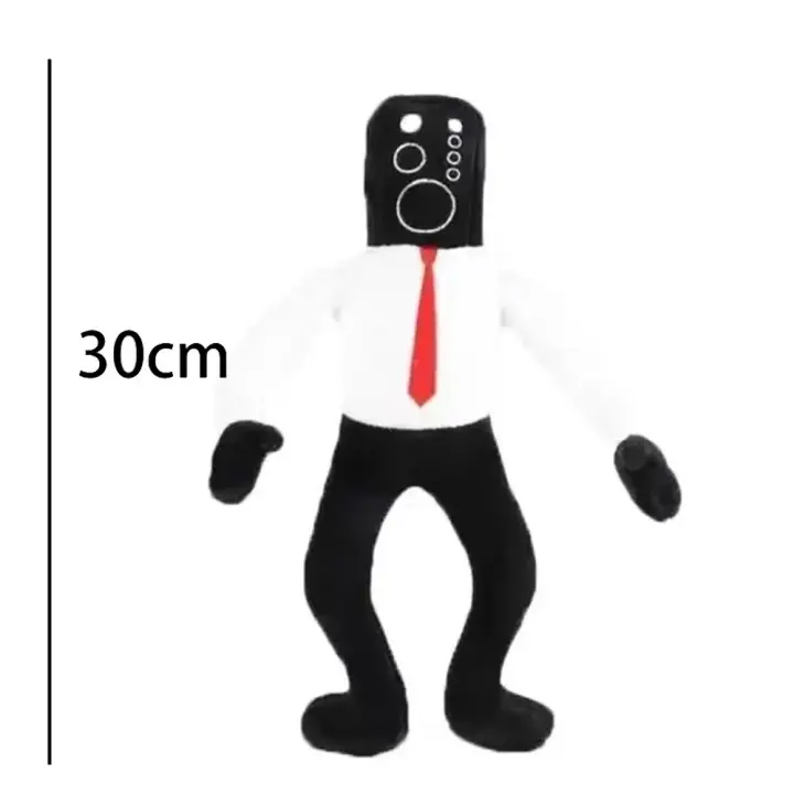 Muñeco De Peluche Skibidi Toilet Clockman Titan TV Man Speakerman Juguete De Horror Para Niños Regalos De Cumpleaños Y Navidad Material De Algodón PP Relleno - 1