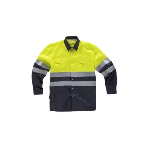 Camisa Reflectante Manga Larga Alta Visibilidad, Prenda de manga larga con detalles reflectantes para ofrecer máxima visibilidad y seguridad en entornos laborales - 1