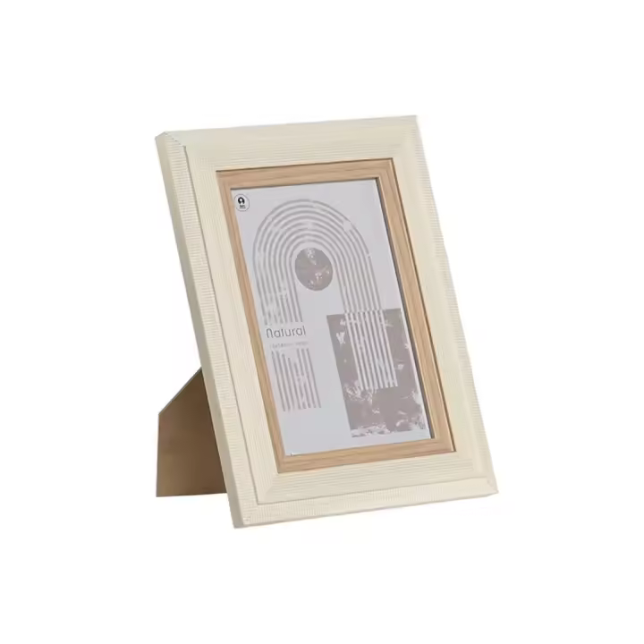 Marco de Foto para Fotos de 10 x 15 cm - Material MDF y Cristal - Multicolores - Medidas del Marco 13 x 2,8 x 18 cm - Ideal para Mostrar y Decorar tus Recuerdos con un Toque Elegante y Clásico - 1