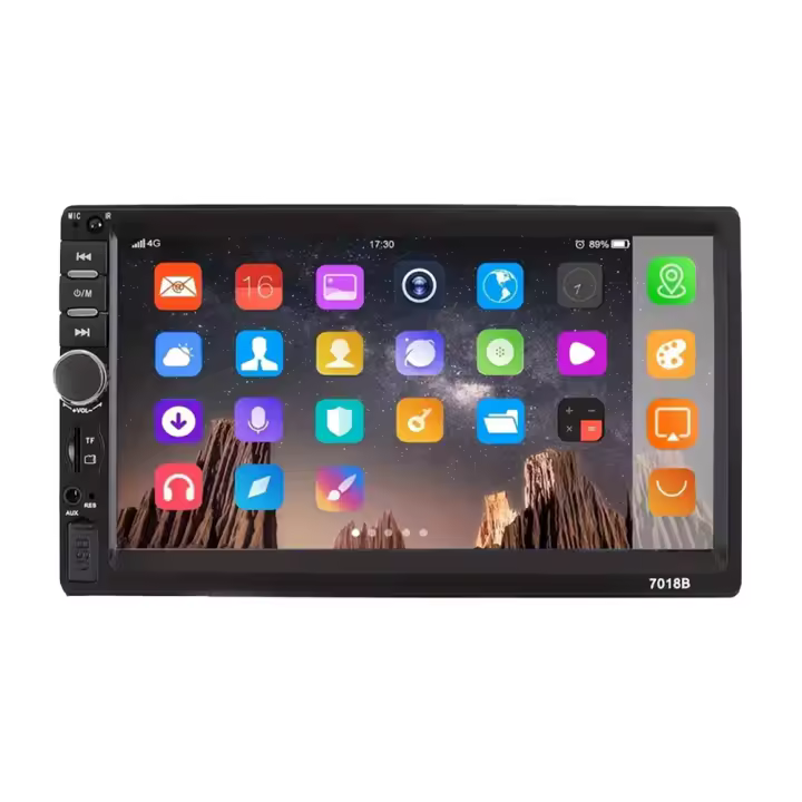 Reproductor de Auto 7 Pulgadas 2Din - CarPlay Inalámbrico/Con Cable, Pantalla LCD de 260.000 Colores, Multimedia System with Cámara Trasera, Mando a Distancia IR, Compatibilidad Total para Varios Vehículos - 1