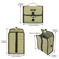 Bolsa De Manillar De Bicicleta Grande Capacidad Impermeable Multifuncional Para Almacenamiento Ciclismo Soporte Espalda/Muñeca/Marco - details 7