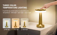 Lámpara De Mesa Retro LED Recargable Luz Nocturna Para Decoración De Habitación Sala De Estar Café Luces De Camping Iluminación De Escritorio - details 9
