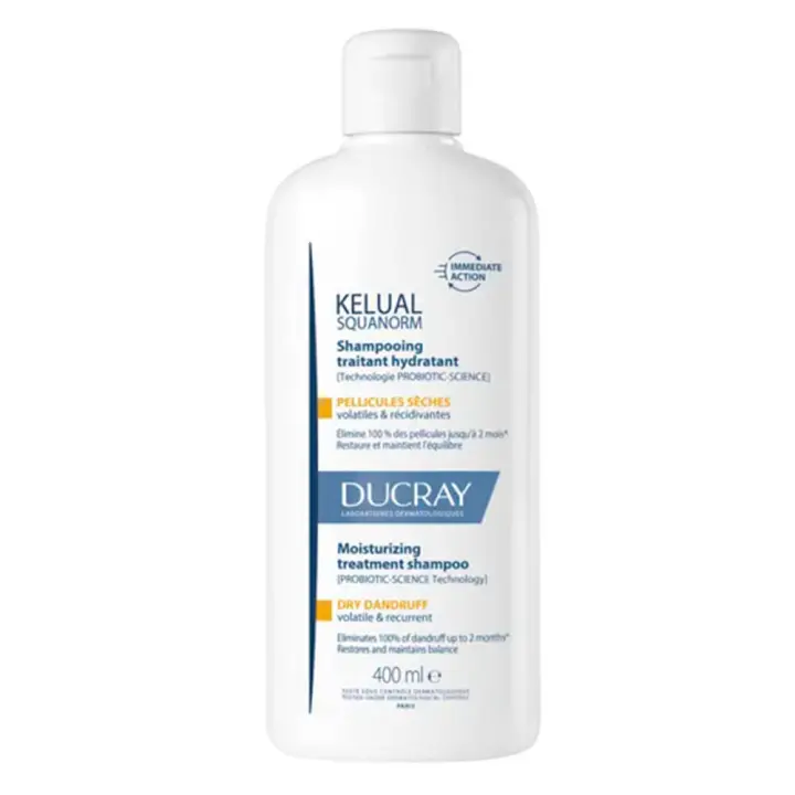 Ducray Kelual Squanorm Champú Hidratante Caspa Seca 400 ml - 1