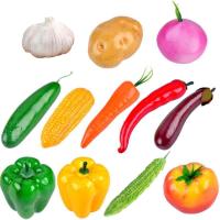 12PCS Frutas Y Verduras Artificiales Realistas Decoración Para Casa Y Cocina Modelo De Alimentos Jardín De Cocina Adorno - details 5