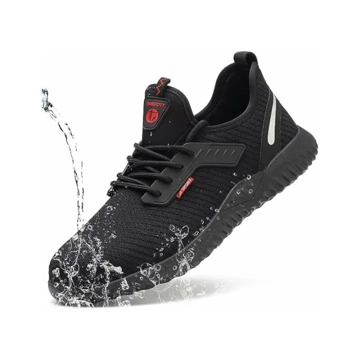 SSITO Zapatos de Seguridad, Zapatos de Seguridad Hombres Mujeres Zapatos de Trabajo Protección with Punta de Acero Zapatillas de Segurad Transpirables Ultraligeros and Indestructibles Unisex 37 Zapatos de Segurad - 1