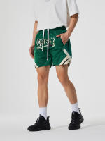 Shorts De Baloncesto De Malla Moda Con Toalla De Sudor Y Bolsillos Lateral Transpirables Para Entrenamiento Y Correr - details 14