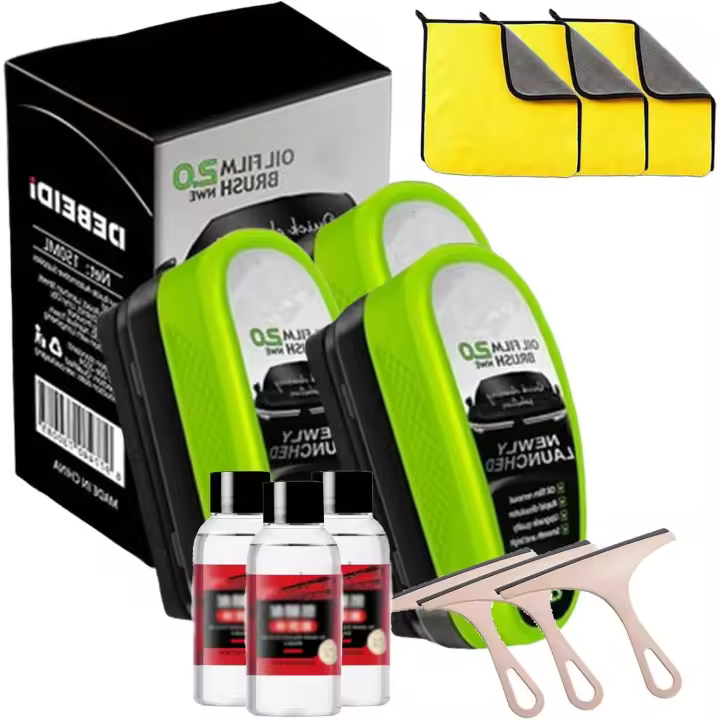 Limpiador de vidrios Clearing Vision, limpiador de parabrisas para auto Clearing Vision actualizado a 2025, cepillo limpiador de película de aceite para ventanas de auto, evita la lluvia y la niebla (1 unidad) - 1