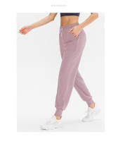 2023 Pantalones Deportivos Casuales Para Mujer Quick Dry Con Bolsillo Y Cordón Cinturón Para Gimnasio Y Yoga - details 9