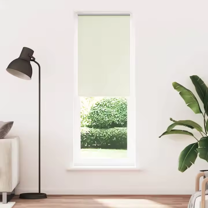 Estor Enrollable Opaco Blanco Roto 65x210cm Tela Ancho 60,7cm - 1