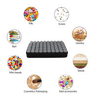Caja De Almacenamiento Para Pintura Diamante Con 30/60/120 Slots Herramientas De Arte De Uñas Y Joyería Caja De Rhinestone Mosaico Para Bricolaje - details 7