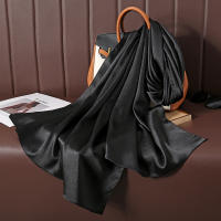 Pañuelo De Seda Lujoso Para Mujer En Color Sólido Moda Comodidad Y Versatilidad Shawl Muffler Neckerchief Bandanna Para Exterior - details 63