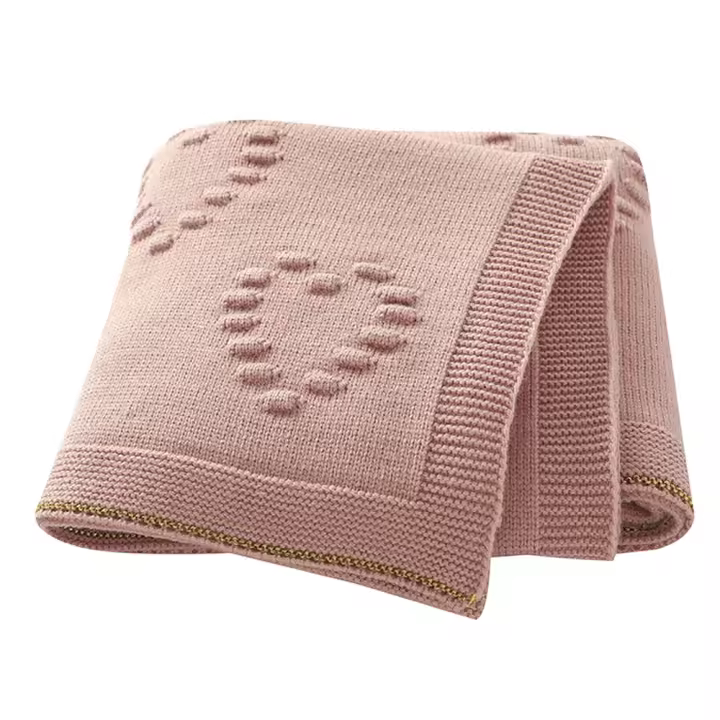 Mantas de Algodón de DOT para recién nacidos, ropa de Cama para cochecito, Cuna, edredón, 100x80cm - 1