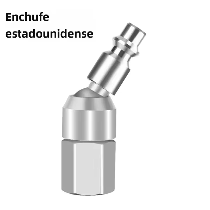 Conector De Pistoleta De Pulverización Universal 360 Grados Conexiones Rápidas Estilo Europeo Unión Rápida Hembra Tubo Aire Unión Rápida - 1