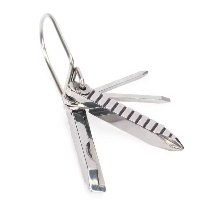 Kit De Herramientas Multifuncionales SWISS TECH 6 En 1 Con Llave De Bolso Portátil Mini Multiherramienta Para Exterior EDC Herramientas De Camping - 1