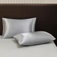 Juego De Sábanas De Satén De Color Sólido Incluye Fundas Para Almohadas Suaves Y Hypoallergénicas De Poliéster Lavar En Máquina Para El Hogar - details 20