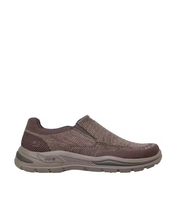 SKECHERS 204495_BRN Zapatillas deportivas de hombre marrones en textil 79593 - 1