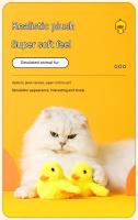 Juguete Interactivo Para Gatos Y Perros Pato Flotante Con Sensor De Vibración Juguete De Peluche Lavable Divertido Para Gatos Y Niños - details 5
