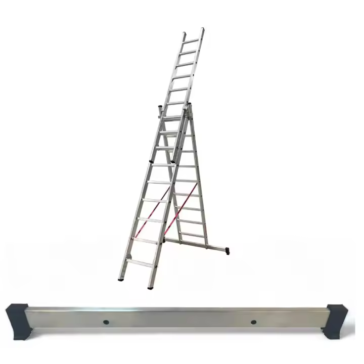 BTF  Base Estabilizadora Escaleras Industriales 110 cm de Largo, Perfil 65x25 mm  Distancia Entre Agujeros 435 ± 5 mm - 1