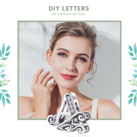 WOSTU 925 Plata Esterlina A-Z 26 Letras Brillantes Con Bolas De Joyería Para Pulsera De Encanto Original Collar De Pulsera Para Mujeres - details 1