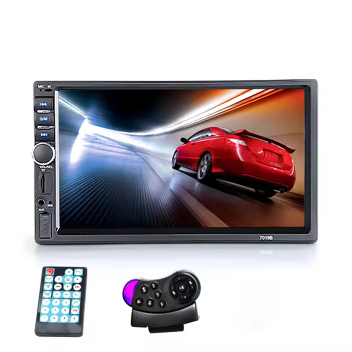 Radio De Coche 2 Din 7" HD Autoradio MP5 Bluetooth Pantalla Táctil HD Estéreo 12V FM ISO Entrada Auxiliar SD USB Cámara Incluida / No Incluida - 1