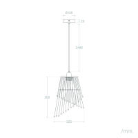 Ledkia Lámpara Colgante Dorada de Metal Kerani para Interiores decoración hogar - details 4