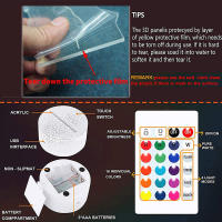 Lámpara De Mesa De Fútbol Con Ilusión 3D Luz Nocturna 16 Colores Sensor Táctil Control Remoto Para Decoración De Habitación Infantil - details 8