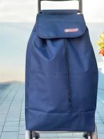 Carrito de Compras Plegable de Gran Capacidad con 2 Ruedas Soporte Metálico Resistente 40 Litros de Almacenamiento - details 5