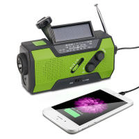 Multifuncional de Prevención de Desastres de Emergencia de mano manivela de generación de energía de radio linterno solar recargable tesoro - details 4