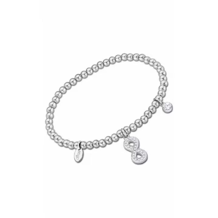 Pulsera Lotus Style Millennial Mujer Infinito y Chatones acero inoxidable - 1